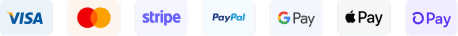 Visa, Mastercard, PayPal and more